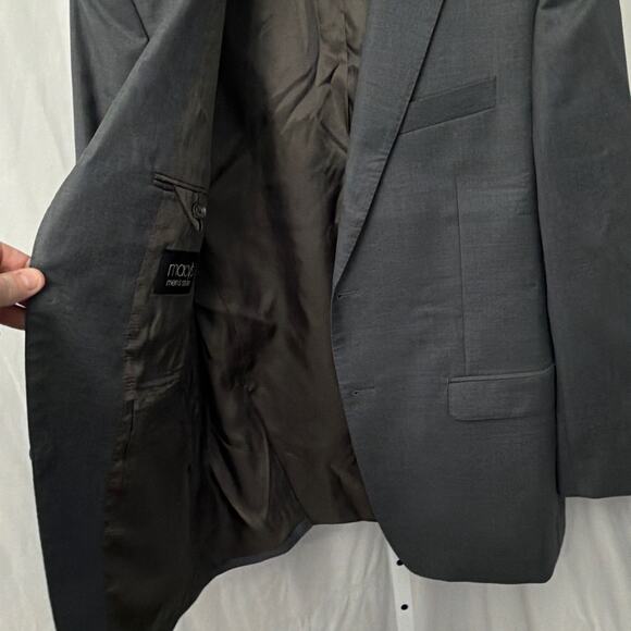 Lauren Ralph Lauren Blazer Mens 42R Slim Fit Sport Coat Wool Gray Jacket - Picture 5 of 11